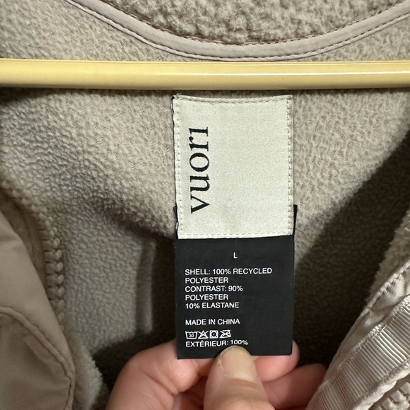 Vuori Plush Sherpa Utility Jacket - Light Taupe/crean - Picture 9 of 9